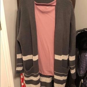 Boutique cardigan and top